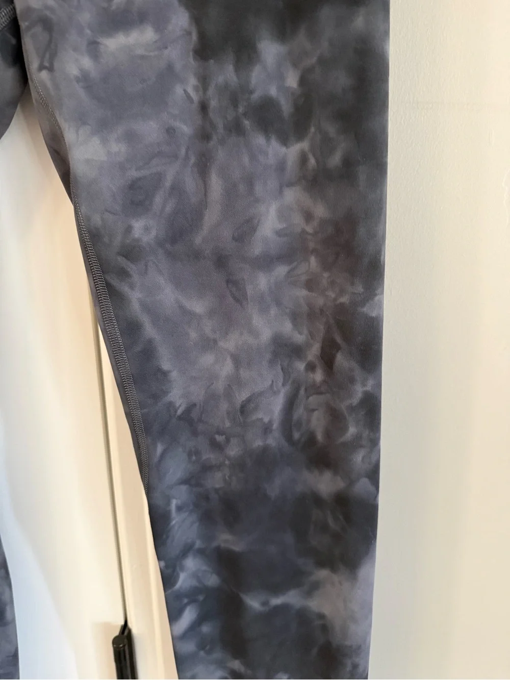 Lululemon Wunder Under High-Rise Tie-Dye Leggings in Charcoal Gray, size 6